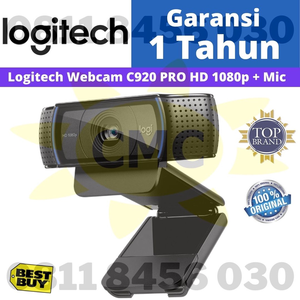 Webcam Logitech C920 PRO Full HD 1080p Streaming Webcam