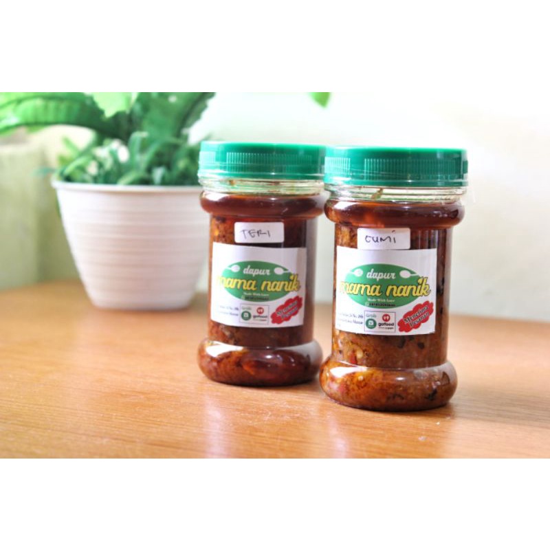 

sambal baby cumi kemasan botol 150gr