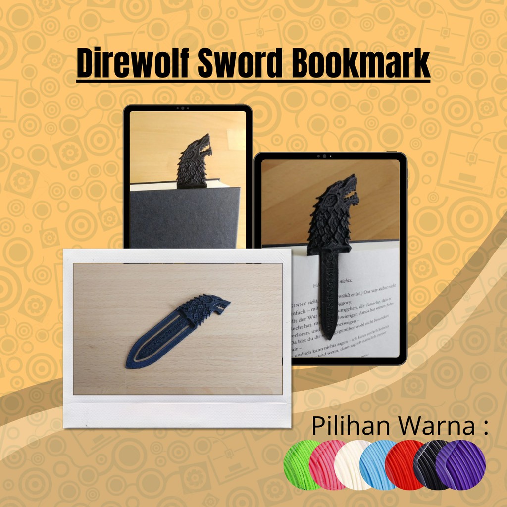 

Bookmark Pembatas Buku House Stark