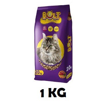 Bandung Cat Food Makanan Kucing Bolt Tuna 1 Kg Repack Bentuk