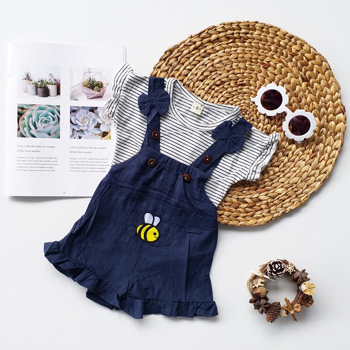 LittleAaron  ANSOP HEALTHY BEE 1902 EBV Baju Anak Laki Laki Perempuan Import Model Jumpsuit Overal