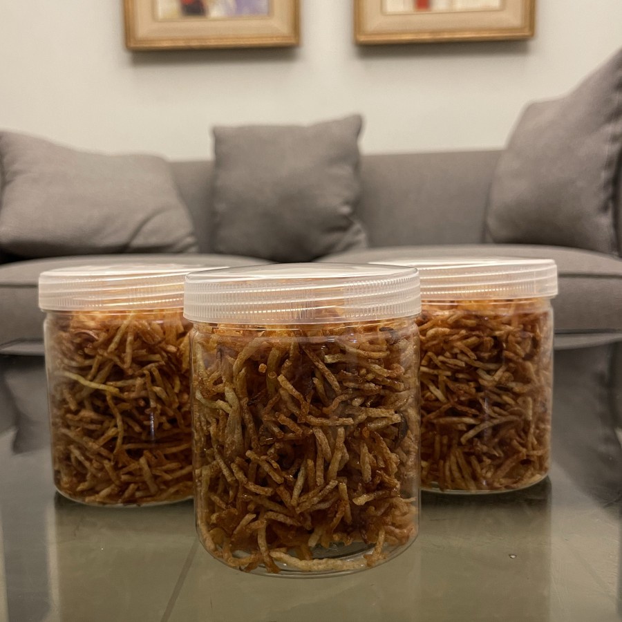 

Keripik Kentang Mustofa / Cemilan Stik Kering Kentang Toples 600 ml - Original
