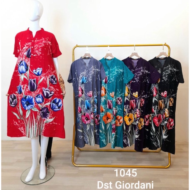 DASTER KARTIKA BATIK KERAH SHANGHAI / LONGDRESS / TANKTOP WANITA / BAJU SANTAI WANITA / PIYAMA CEWEK