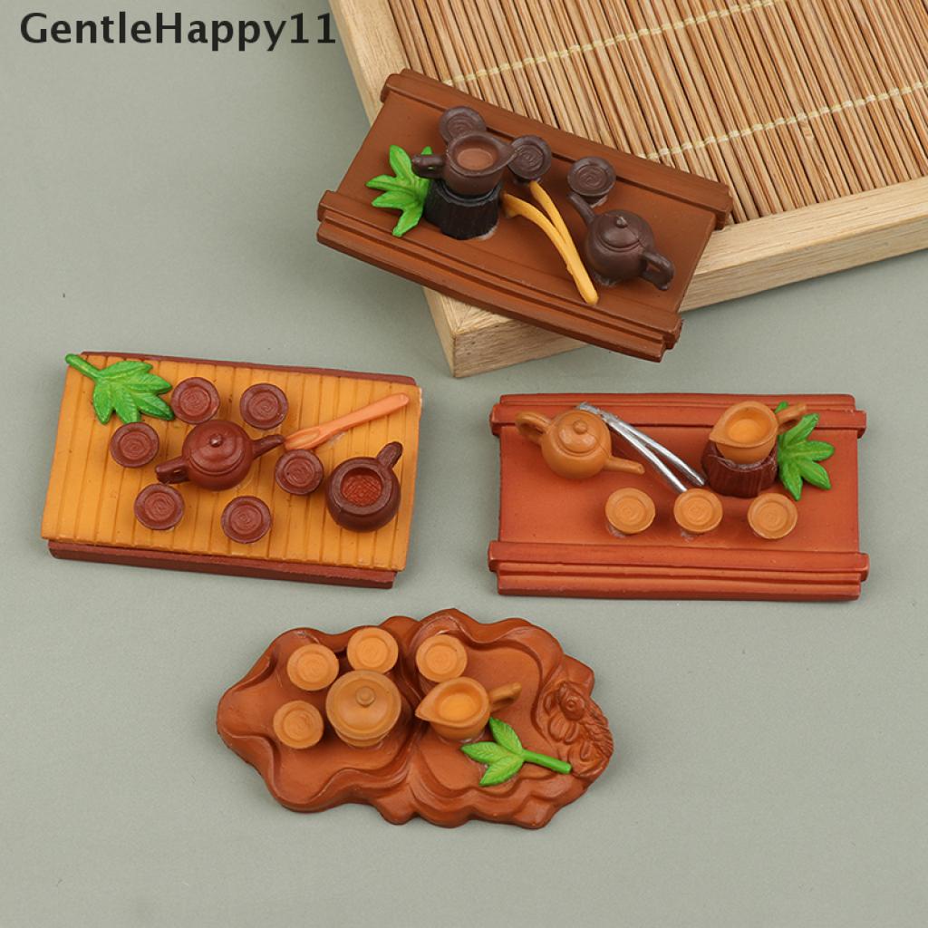 Gentlehappy Mainan Miniatur Set Teh Cina Untuk Aksesoris Rumah Boneka 1: 12