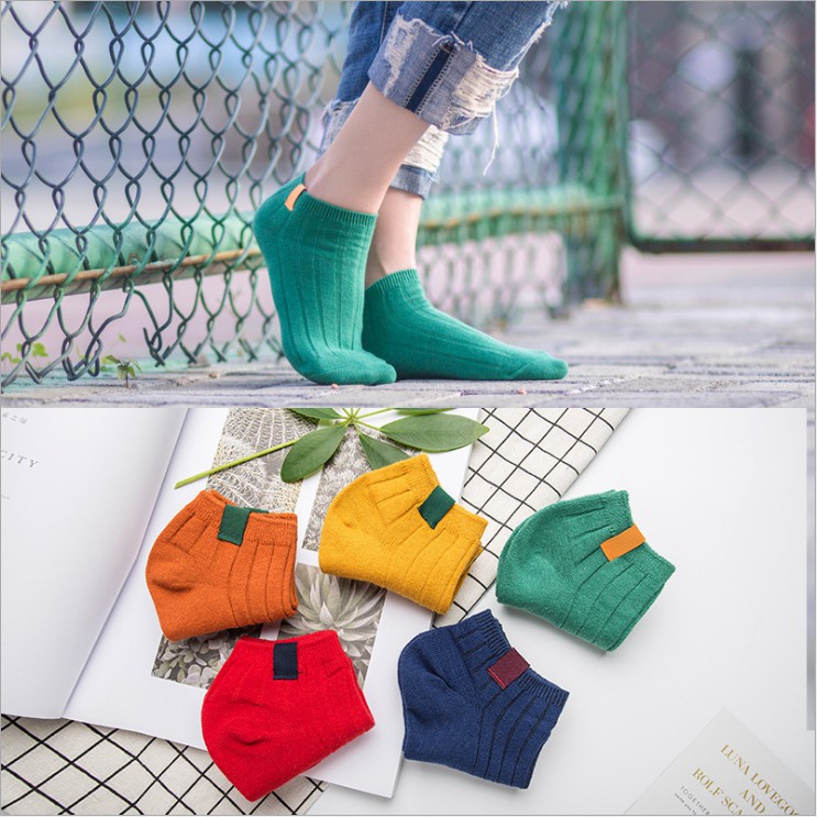 FygaleryMedan D020 Kaos Kaki Polos Wanita KaosKaki Ankle Pendek Korea Murah Short Socks-3