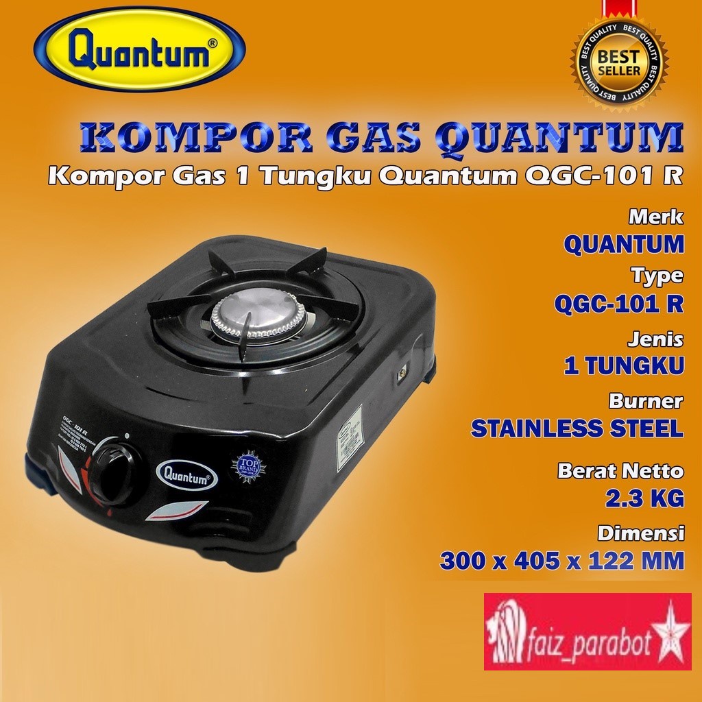 KOMPOR QUANTUM 101 R 1 TUNGKU ORIGINAL GROSIR MURAH