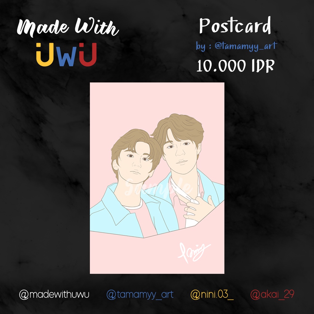 

[ UwU Ch. / Made With UwU ] NCT Dream Jeno Jaemin Postcard [ CFV1 ]