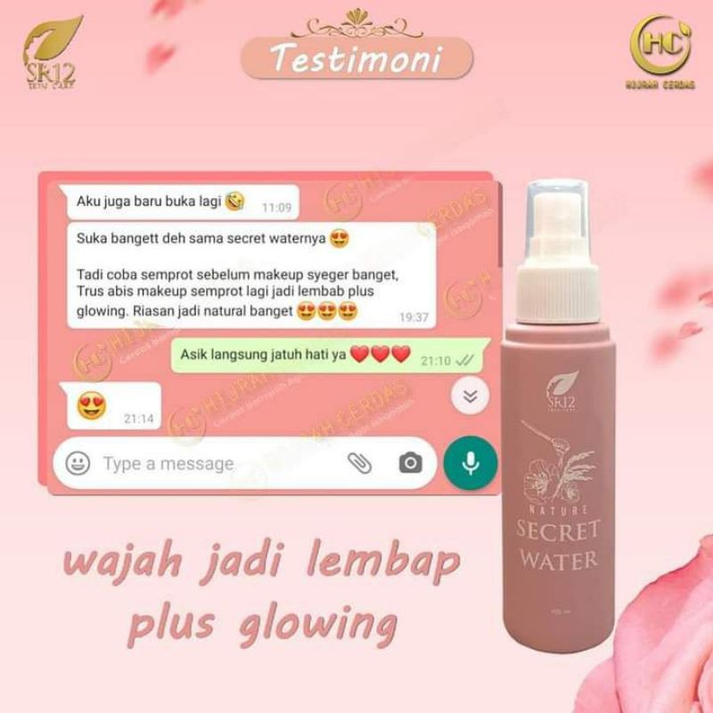 SETTING SPRAY MAKE UP NATURE ROSE WATER SR12  FACIAL SPRAY MAKE UP UNTUK TAHAN LAMA MENCEGAH EYESHADOW FALLOUT MENUTRISI KULIT WAJAH MENJADI LEMBAB