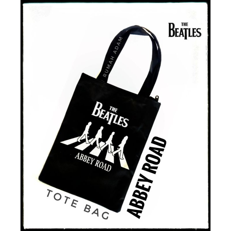 (ADA RESLETING)TOTE BAG THE BEATLES ABBEY ROAD-TAS TOTE CANVAS