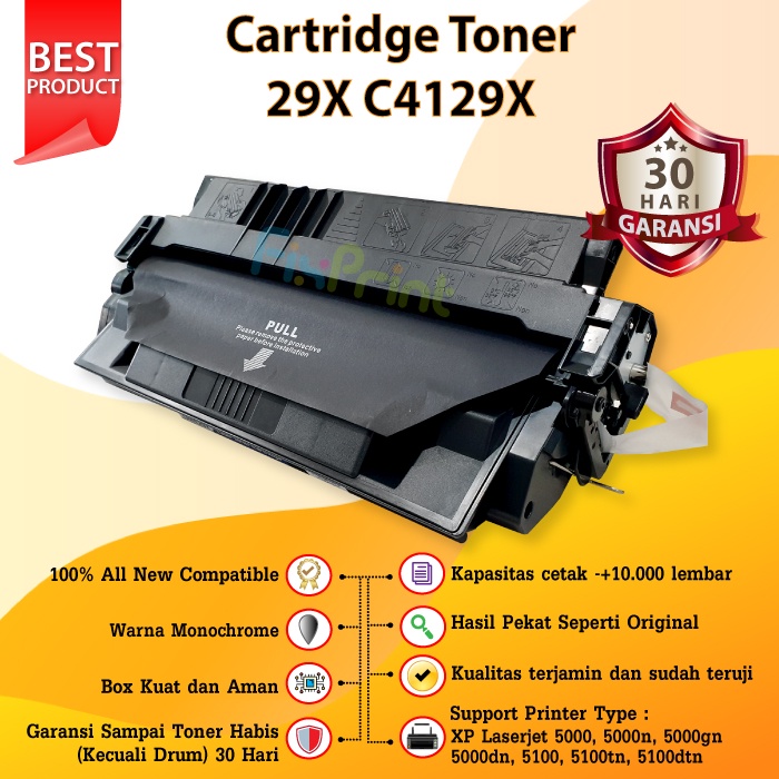 Cartridge Toner Compatible C4129X 29X, Compatible Printer HP LaserJet 5000 5100