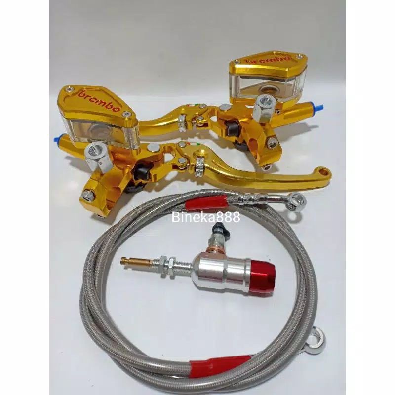 Master rem kopling hidrolik model rcb satu set stut selang pnp fu vixion ninja klx crf rx king dll