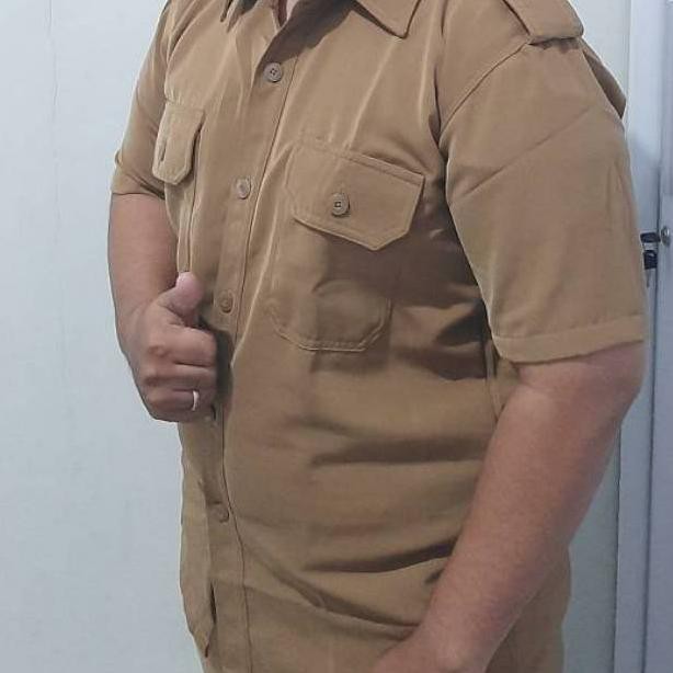 GTM [ART. 047956] Baju Seragam PNS / Pemda / Khaki Tua, GELAP/ Keki Setelan Pria