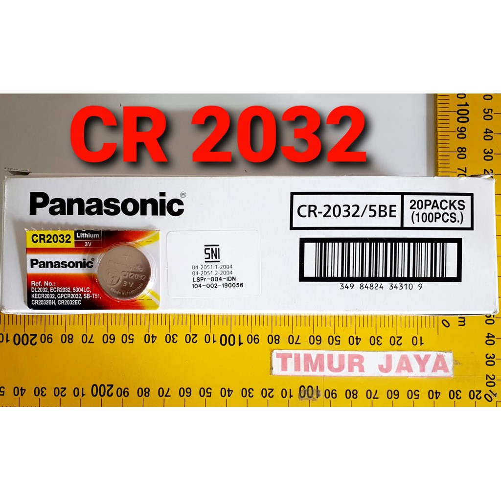 Baterai / Battery / Batere kancing CMOS Panasonic CR-2032 / CR2032 3V