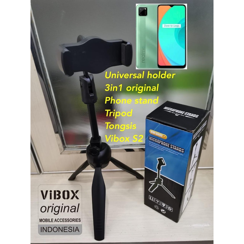 UNIVERSAL HOLDER VIBOX S2 / K3 STANDS LIVE BRODCAST UNIVERSAL ALL TIPE HP FOR ZOOM MEETING(NEW)