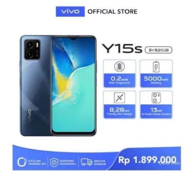 VIVO Y15S RAM 3/32GB BARU 100 ℅ ORIGINAL GARANSI RESMI VIVO INDONESIA