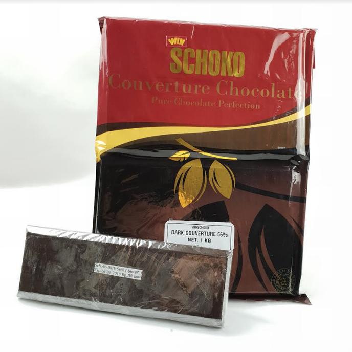 

Schoko Dark Chocolate Couverture 56% 250gr (1 block) / Coklat enak bakernbar99 Murah