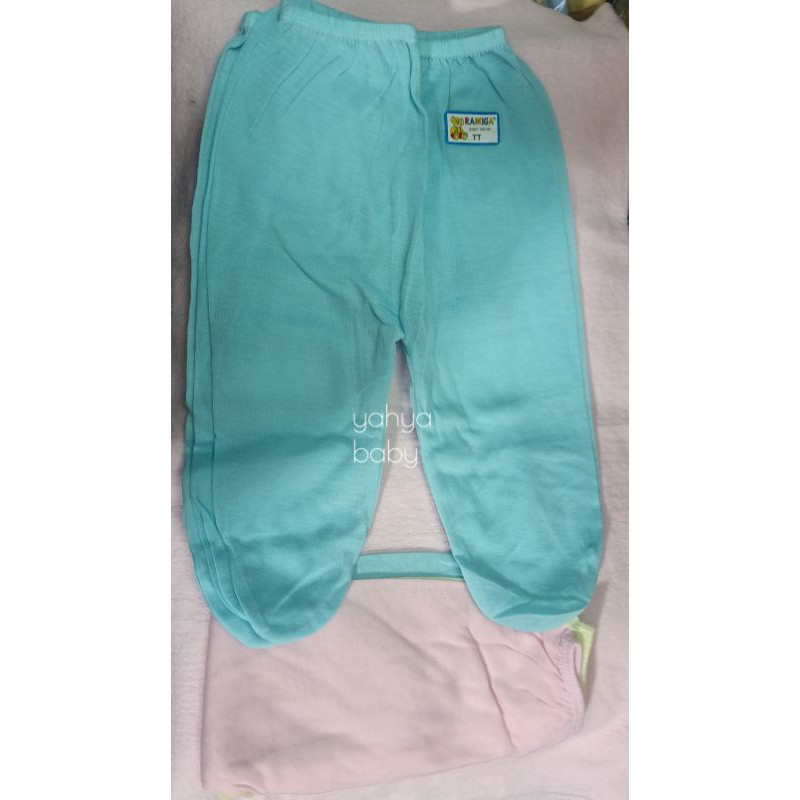 celana panjang bayi tutup kaki SNI polos 1 lusin