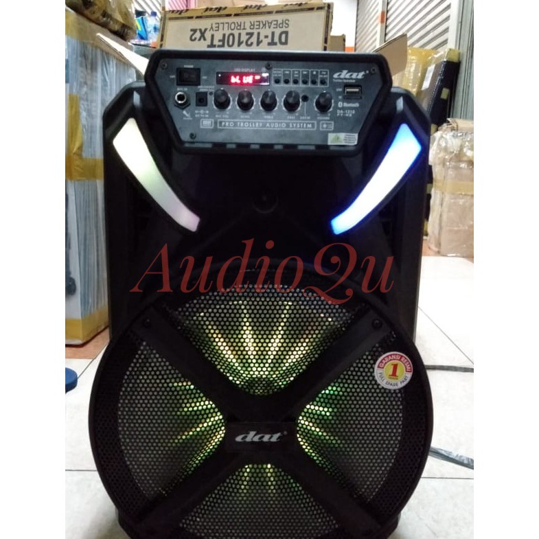 Speaker Portable DAT DT 1210 FT X2/ DT 1210 FTX2/ DT 1210FT X2 New Type 2 Mic 12Inch