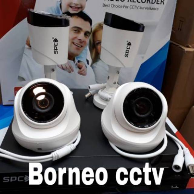 Paket cctv 4ch spc 2mp full hd komplit tgl pasang