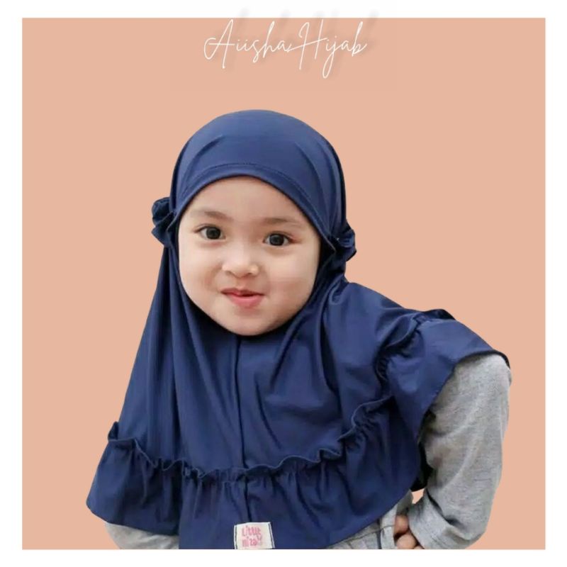 [Aiisha Hijab] Hijab bergo rempel anak / kerudung anak 0-3 tahun