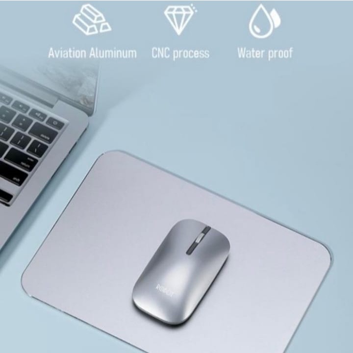 Luxury Metal Mouse Pad MousePad Metal Aluminium Luxury SKYLETTE (220x180x3mm) - Silver