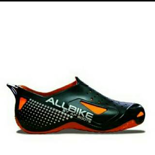  Sepatu  Sepeda  Pria Biker All Bike Hitam lis Orange 