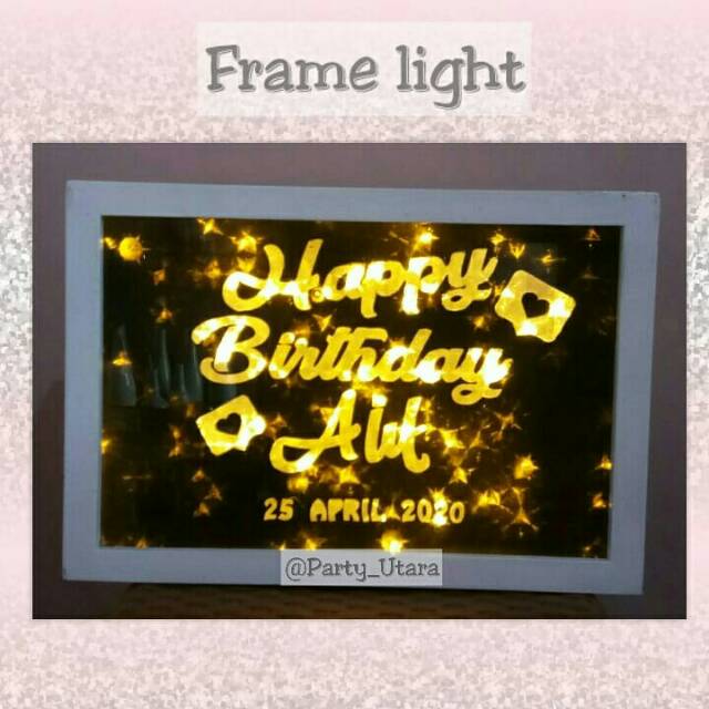 Kado lampu Frame light