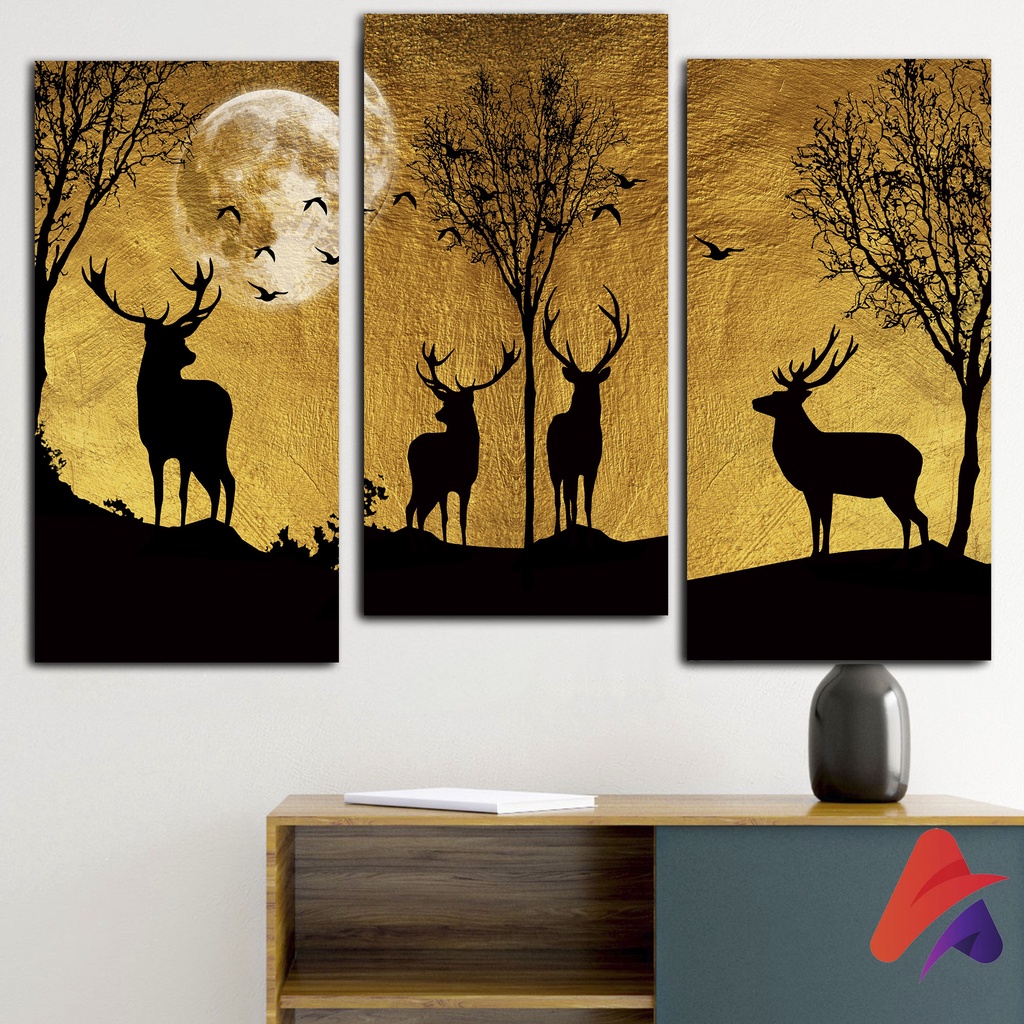 HIASAN DINDING PAJANGAN PEMANDANGAN (15X30 ) WALL DECOR HIASAN RUANGAN KAMAR DEKORASI DINDING POSTER KAYU