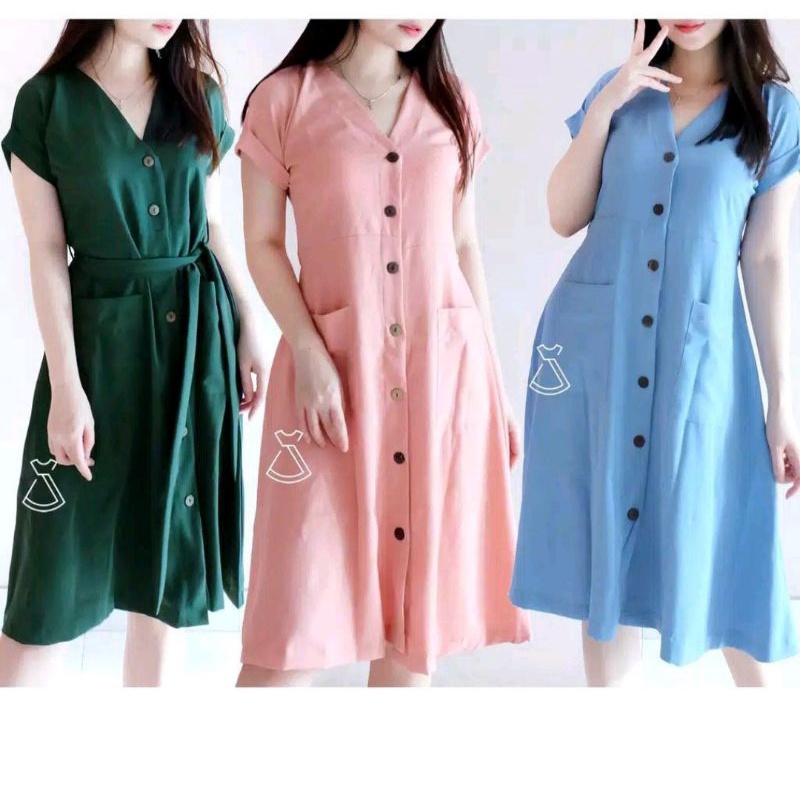 Dress busui fredly korean style daster andin kekinian