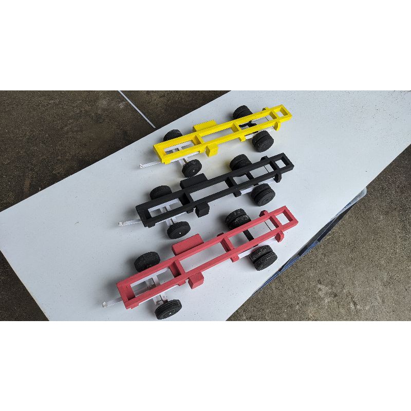 sasis set miniatur truk skala 14