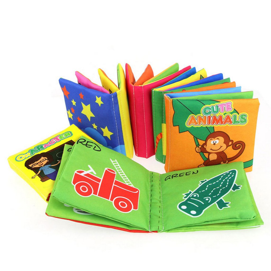 Buku Bantal Kain Bahasa Inggris Mainan Edukasi Bayi Softbook