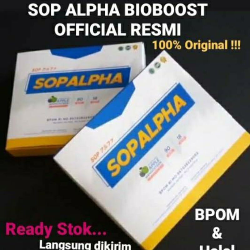 SOPALPHA BIOBOOST SOP ALPHA 8 BOX ORIGINAL MINUMAN KESEHATAN