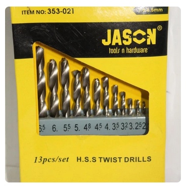 Mata bor besi set 13 pcs (1.5-65 mm) Jason (353-021)