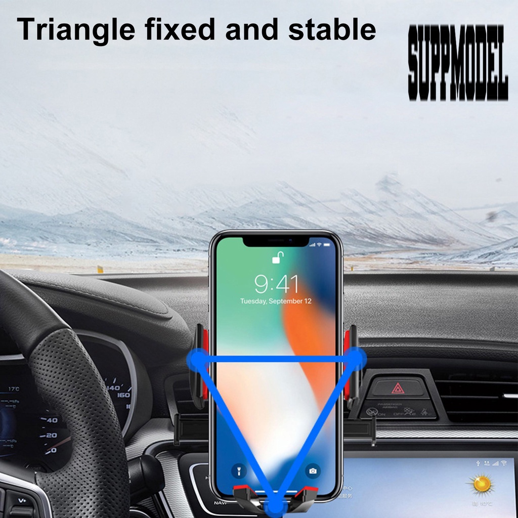 Stand Holder Handphone Universal Multifungsi Dengan Suction Cup Untuk Ventilasi Ac Mobil