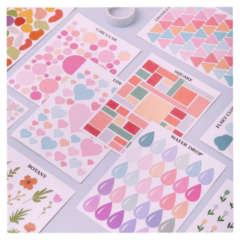 

1 Lembar Sticker Warna warni