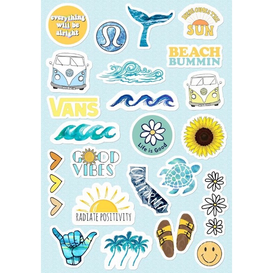 

(10x15cm)Kpop Good Vibes sticker stiker lucu model 2