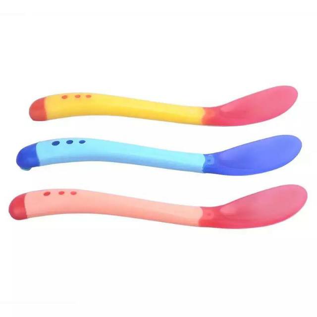 Sendok Makan Bayi Silicone Sensor Panas