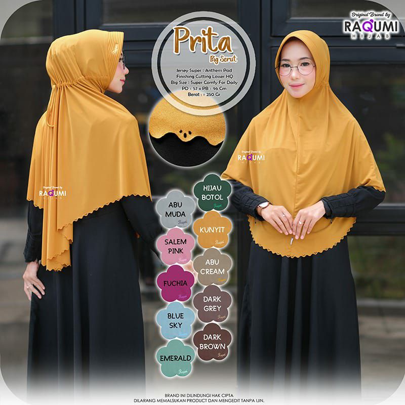 Jilbab Instan Raqumi Prita Big Serut