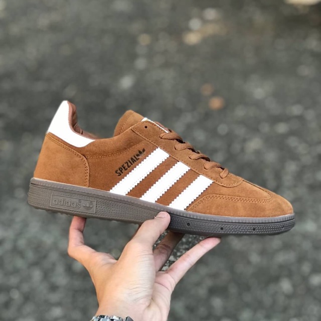 brown adidas spezial