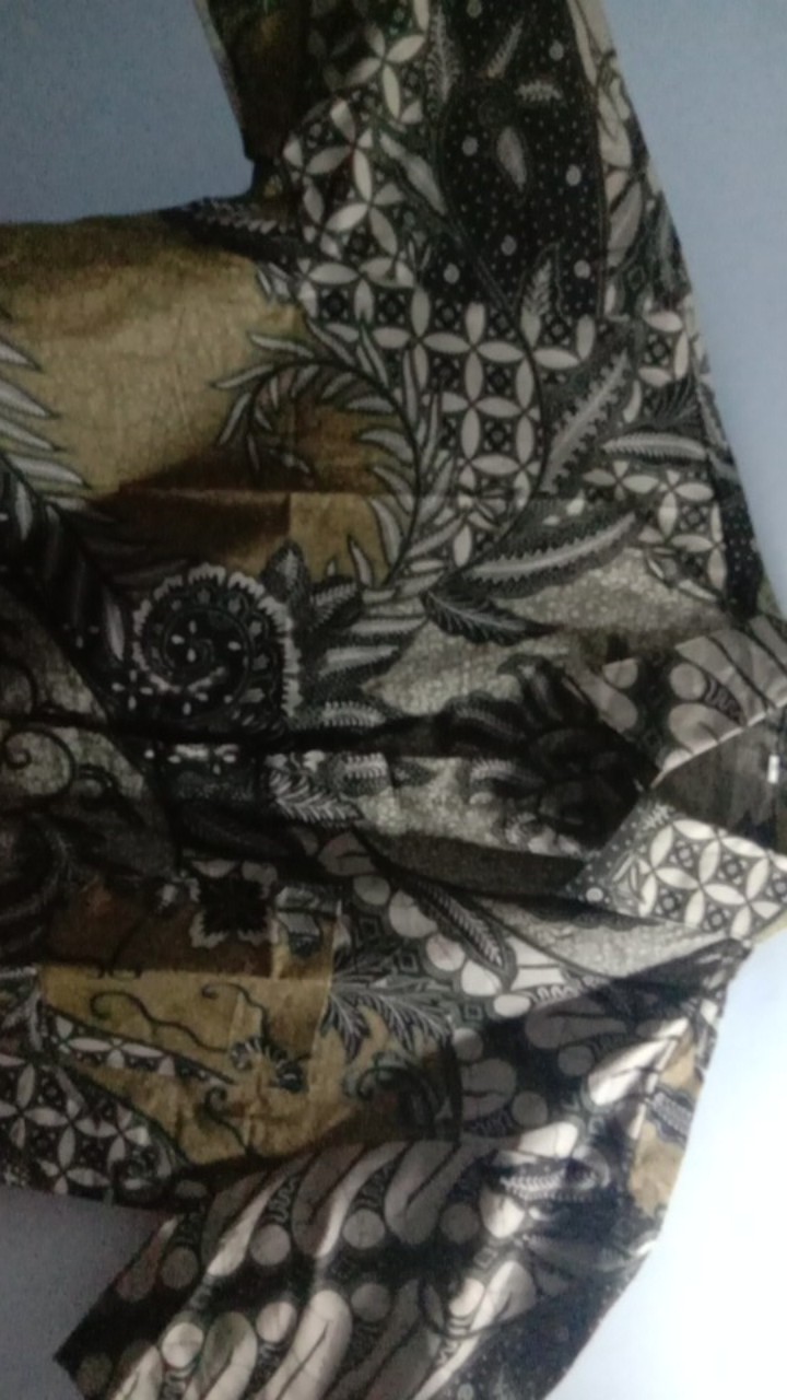 Bswart Batik Hrb026 Kenongo Hem Pendek Padi Pekalongan M L Xl Batik Pria Murah Modern Grosir Batik
