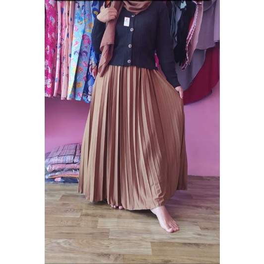 rok plisket murah meriah