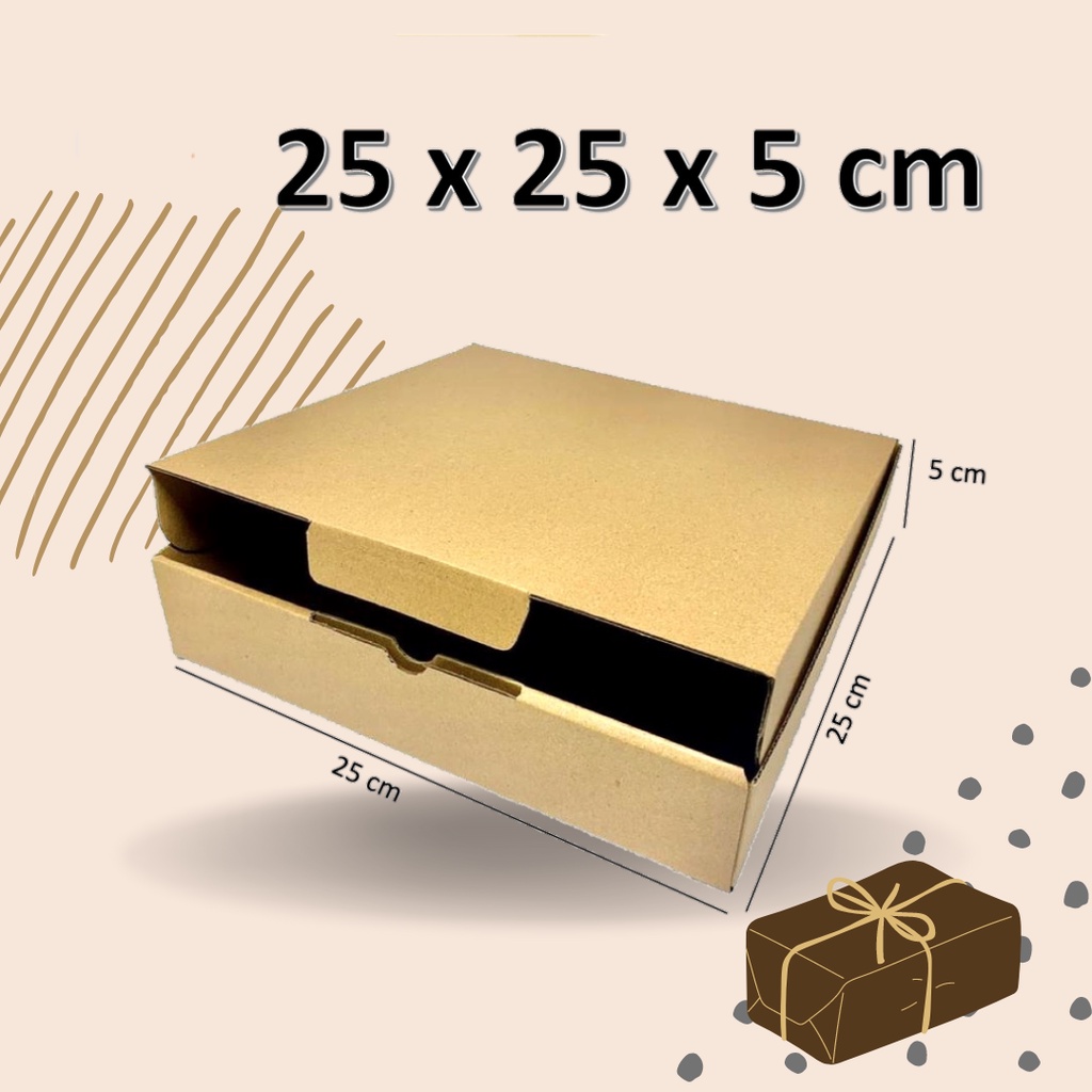 

Kardus 25x25x5 BOX GIFTBOX GROSIR untuk gift box / kotak kue bolu brownies