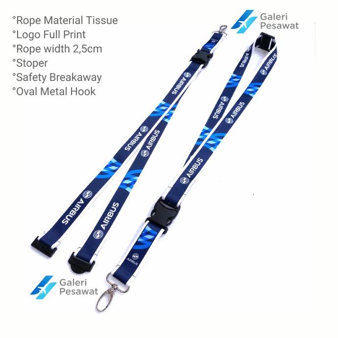 

Office & Stationery | Document Organizer | Lanyard / Gantungan Tali Id Card Airbus Premium | Best Seller