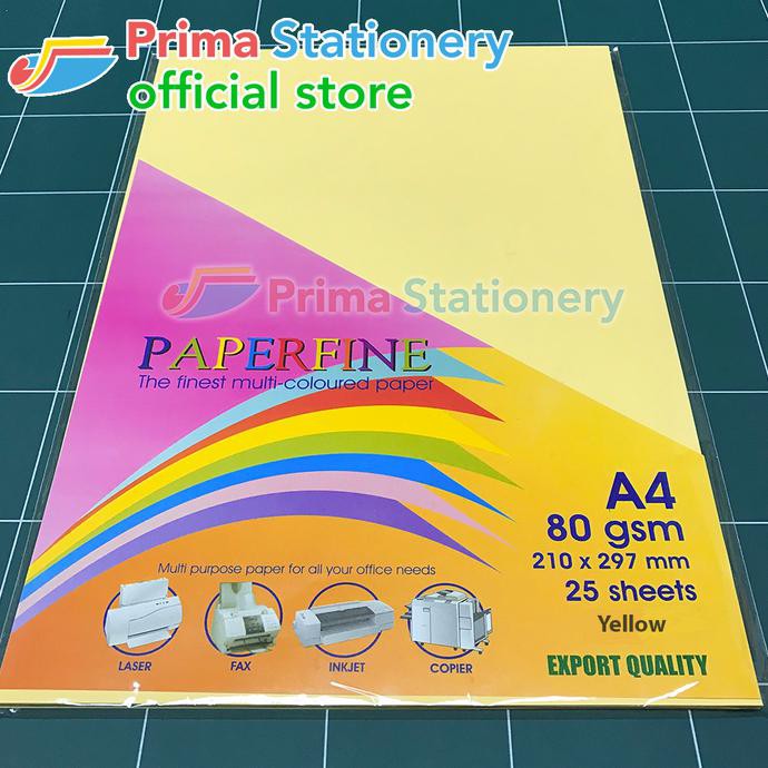 

Kertas HVS Warna Paperfine Yellow