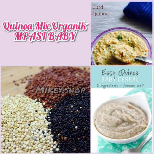

Organic Quinoa Mix / Putih White / Hitam Black / Merah Red / Tricolor Organik MPASI 50gr/100gr