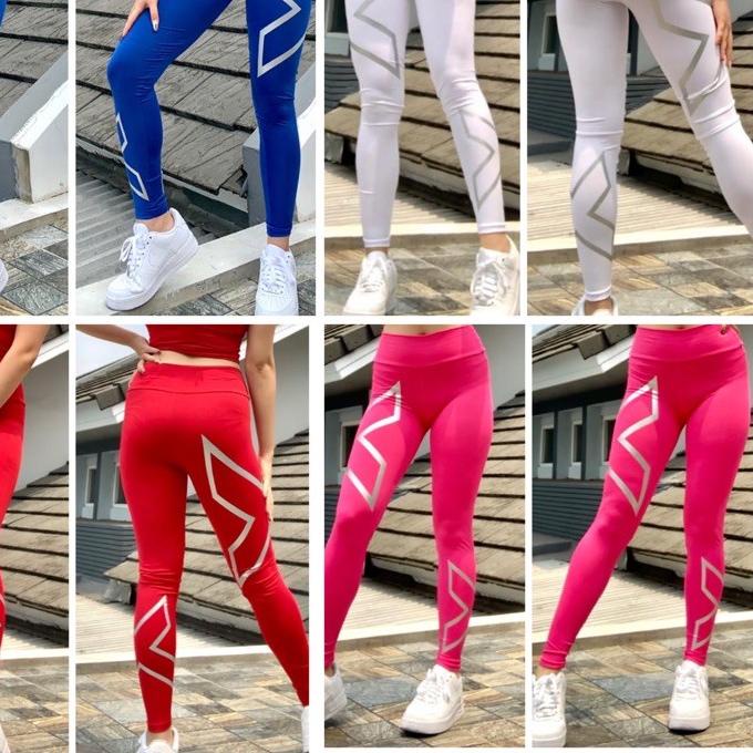 이 Legging senam aerobik zumba yoga gym fitness model XX warna Terjangkau