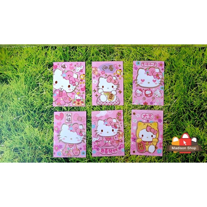 

Angpao Imlek Hello Kitty Pink Angpau Pendek Kado Anak Kartun Ampau