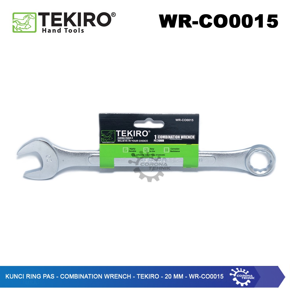 WR-CO0015  - Kunci Ring Pas - Combination Wrench - Tekiro - 20 mm