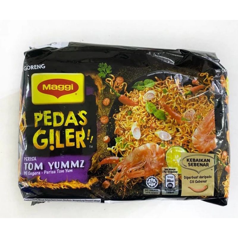 

Maggi pedas giler rasa Tom yumz Malaysia I Mi segera I khas Malaysia I oleh-oleh khas Malaysia