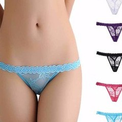 Celana Dalam Thong String Cotton Lining 5 Warna